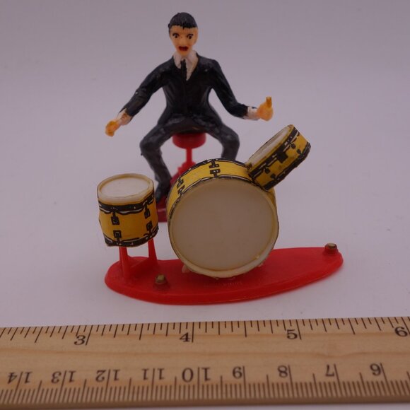 Vintage Beatles Ed Sullivan Show Plastic Cake Toppers - Picture 4 of 16